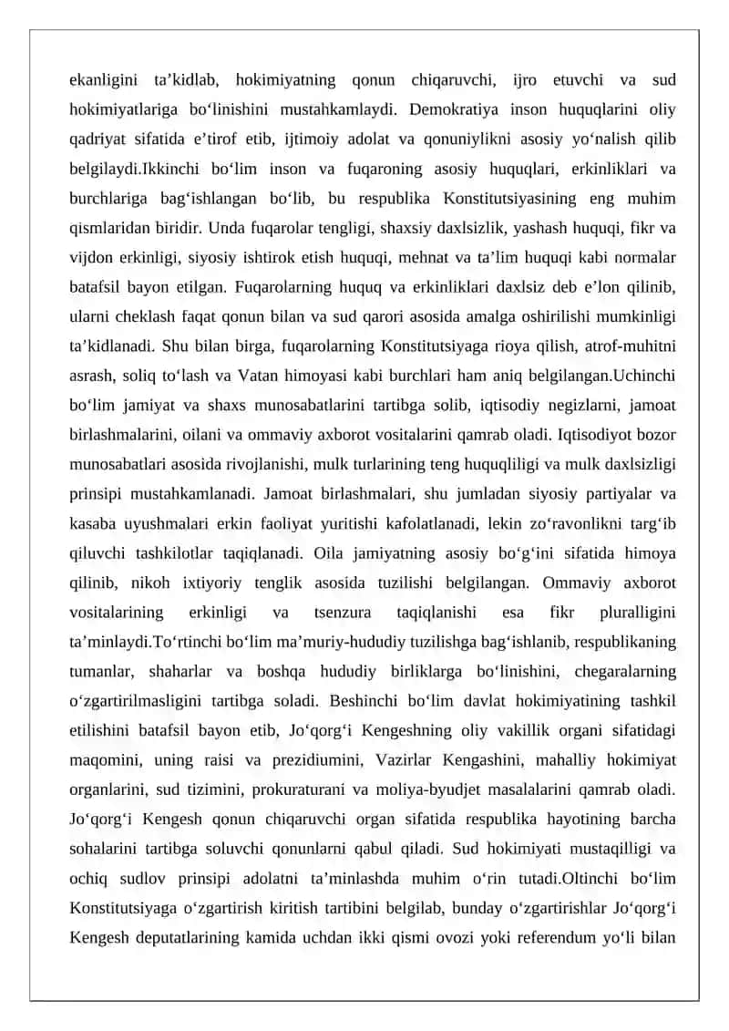 Qoraqalpog‘iston Respublikasi Konstitutsiyasi va davlat tuzilishi 4