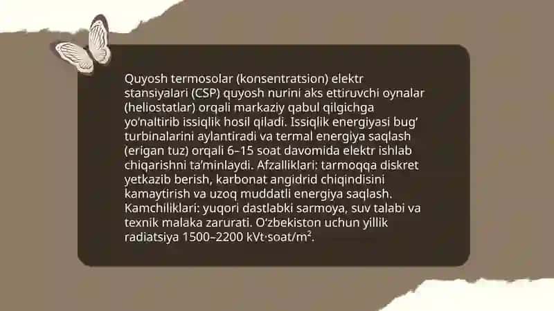 Tiklanadigan energiya manbalarini o‘zlashtirish 4