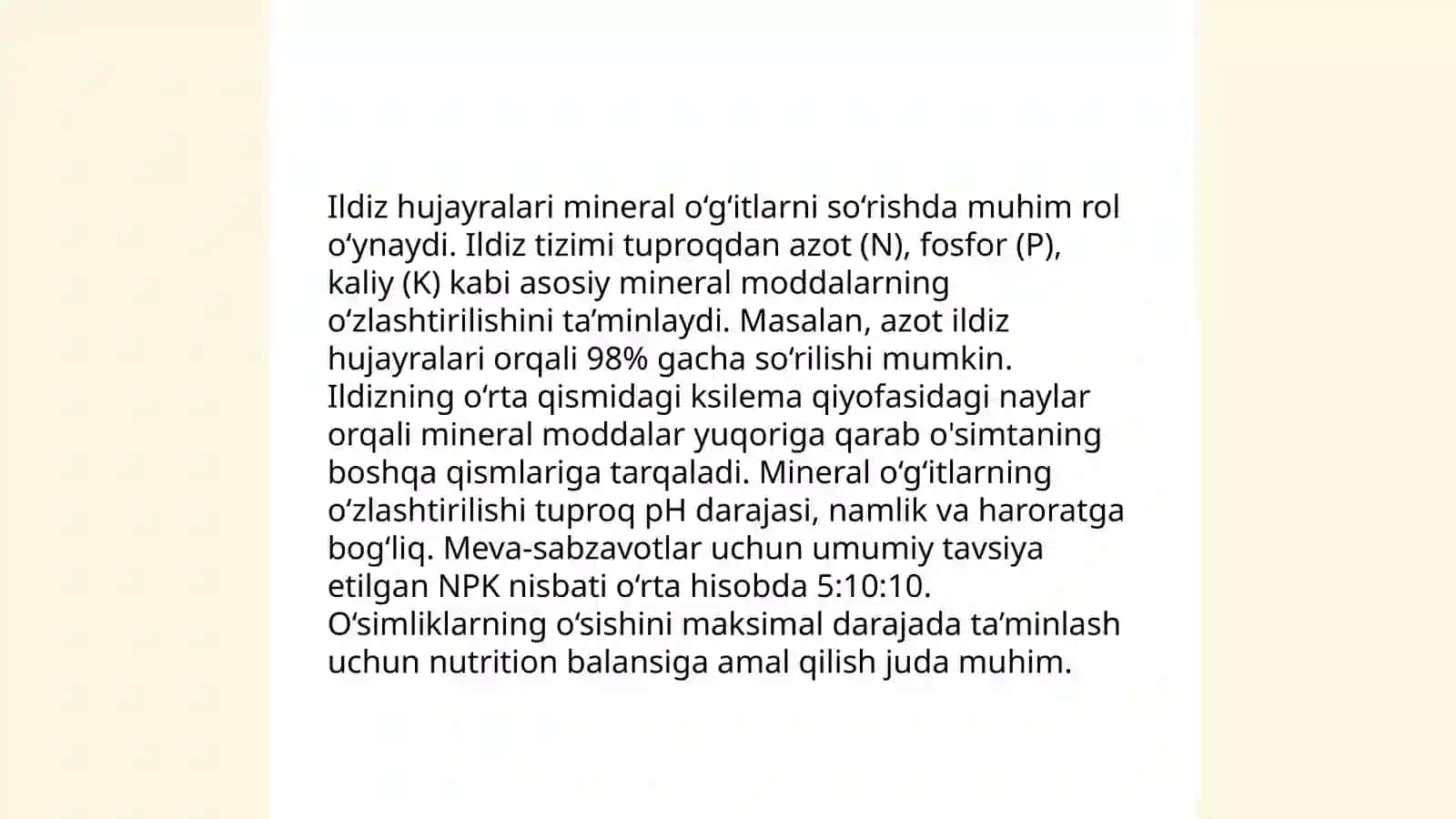 Mineral òğritlarni ildiz orqali so’rilishi 4