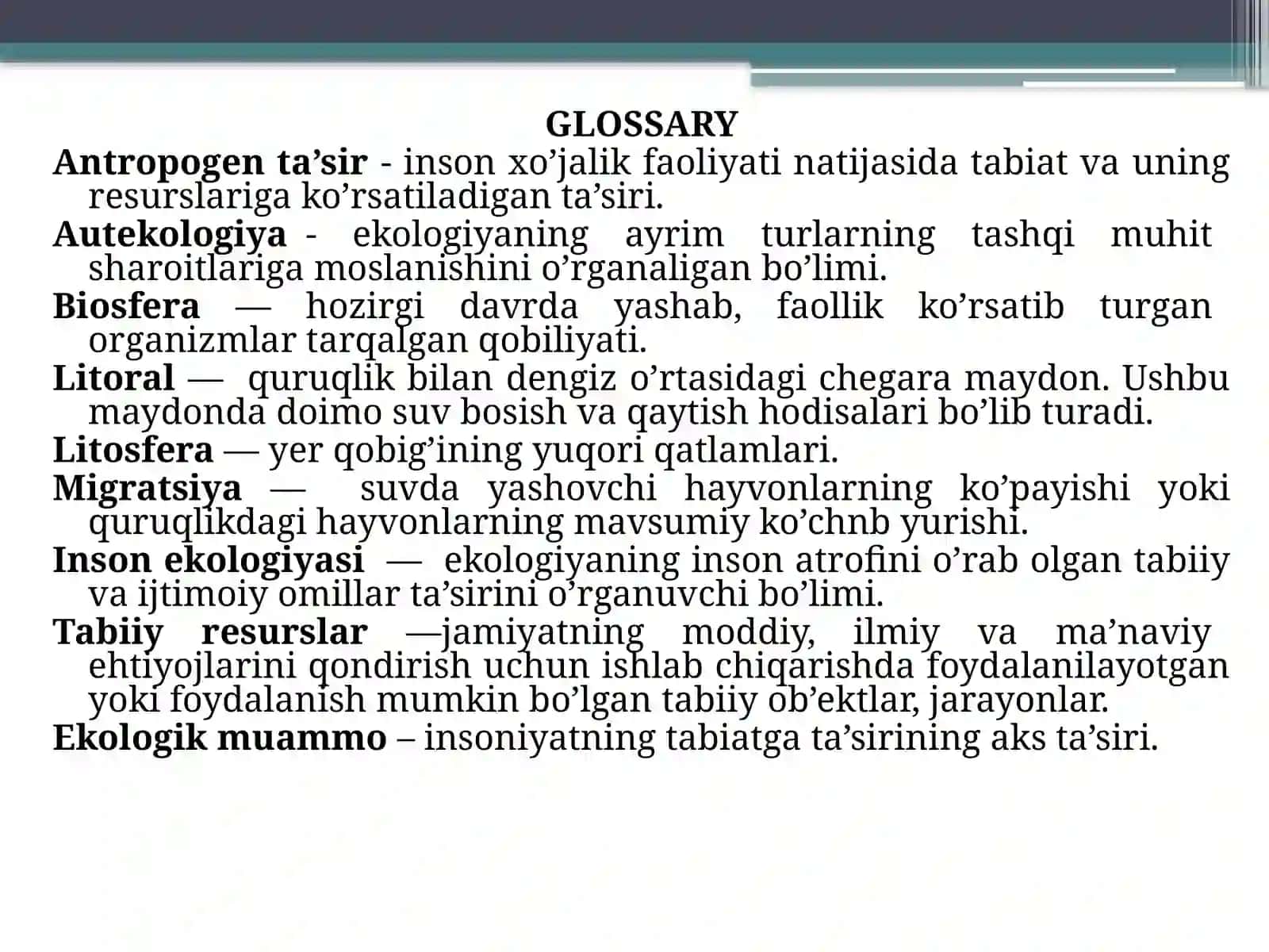 Kirish. Ilmiy - texnik revolyutsiya va global ekologik inqirozlar 4