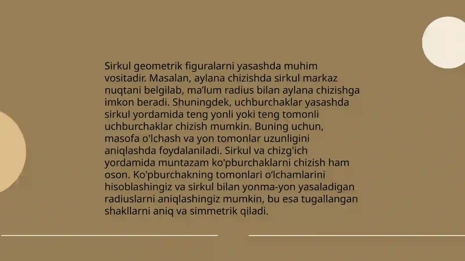 Geometrik figuralarni yasash 4