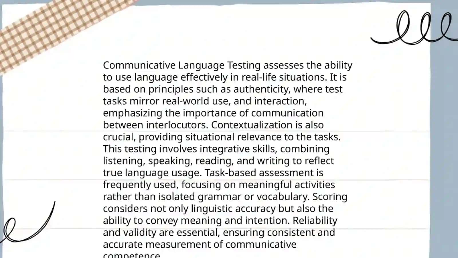 Communicative Language Testing 4