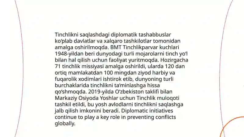 Oʻzbekistonning Markaziy Osiyoda tinchlik va barqarorlikni taʼminlashdagi oʻrni 4