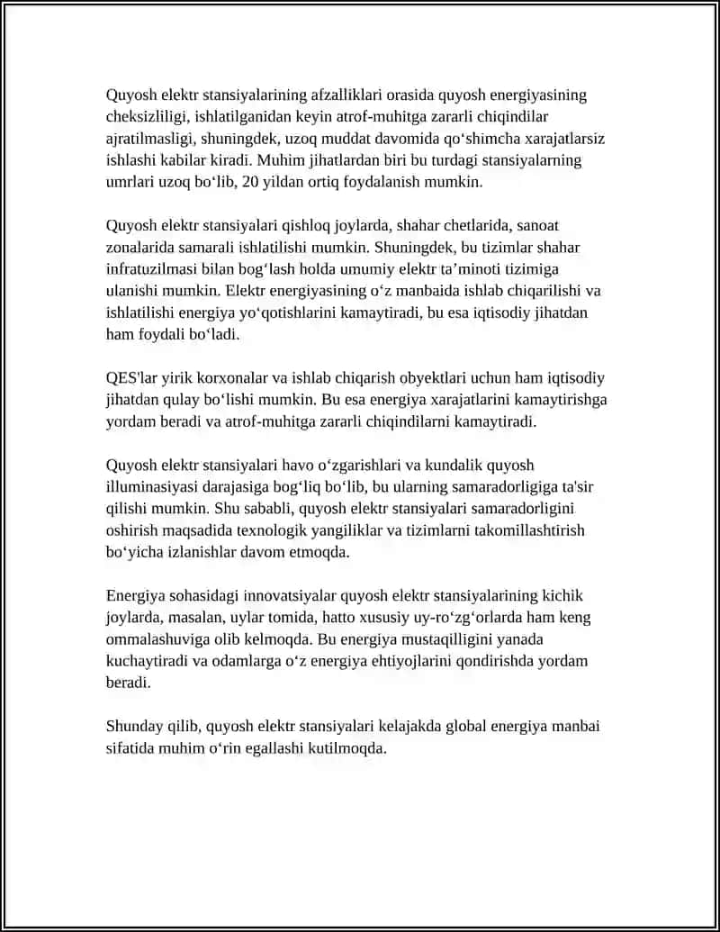 QUYOSH ELEKTR STANSIYALARI 7 4