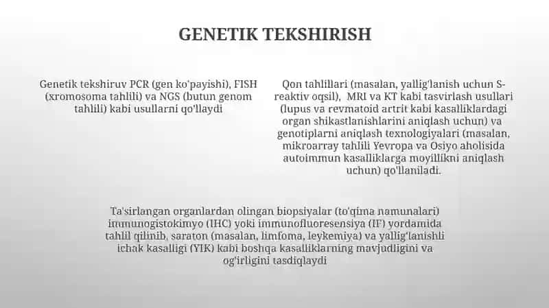 Qon tizimli kasalliklarida bemorlarni tekshirish usullari 4