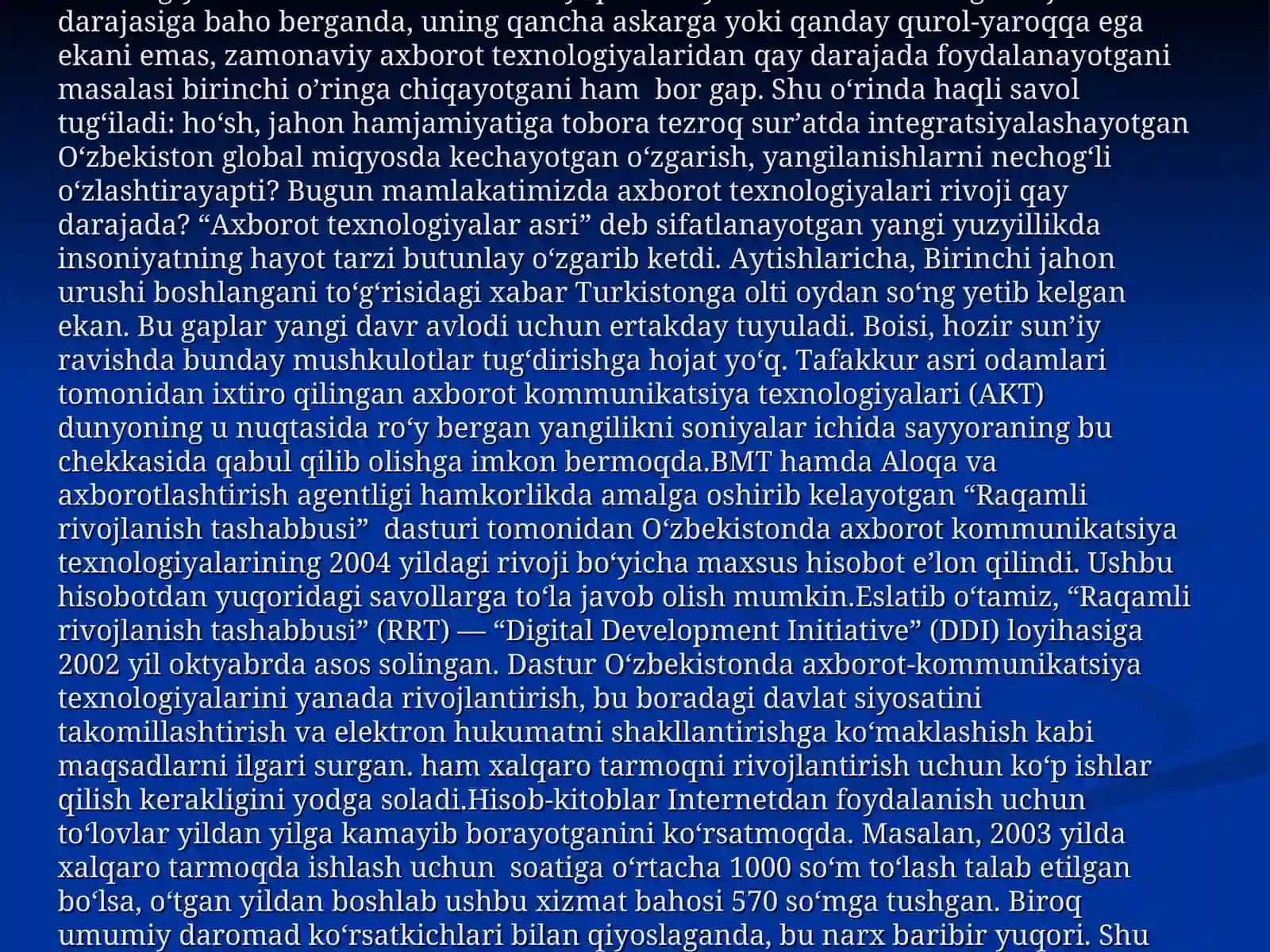 O'zbekistonda internet saytlari va rivojlanish istiqbollari 4