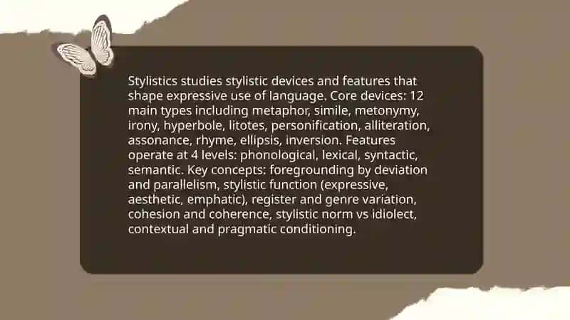 CONTENT, SUBJECT AND METHODS OF INVESTIGATION STYLISTICS 4