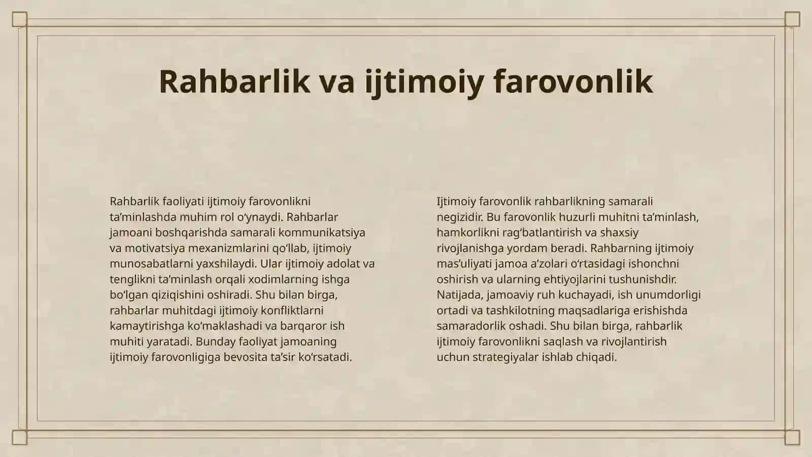 RAHBARLIK FAOLIYATINING IJTIMOIY-PSIXOLOGIK OMILLARI 4