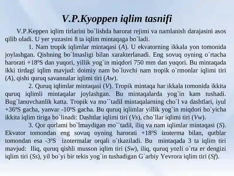 Iqlim tasniflari 4