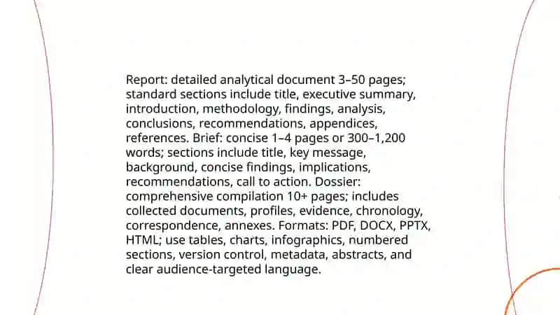 Working with informational-analytical materials 4