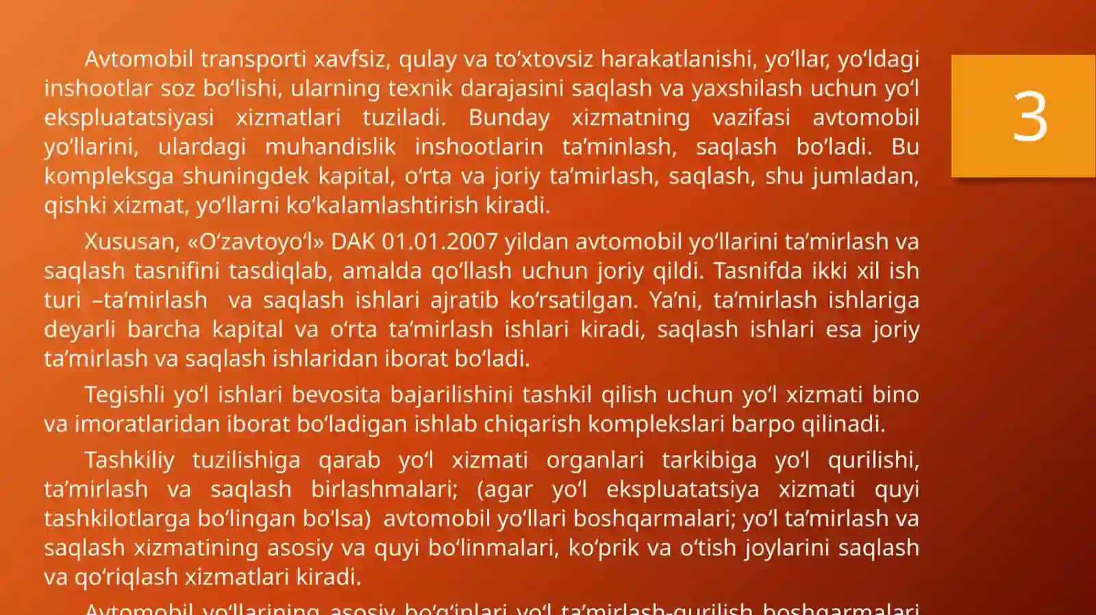 HARAKAT ISHTIROKCHILARIGA XIZMAT KO‘RSATISH INSHOOTLARI 4