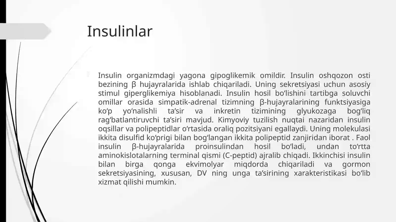 Gipoglikemik dorivosi talarining klinik farmakologiyasi 4