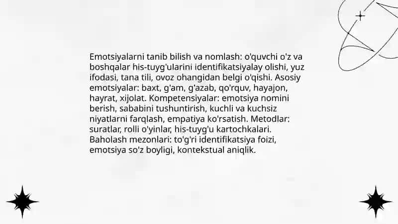 Ijtimoiy - hissiy rivojlanish 4