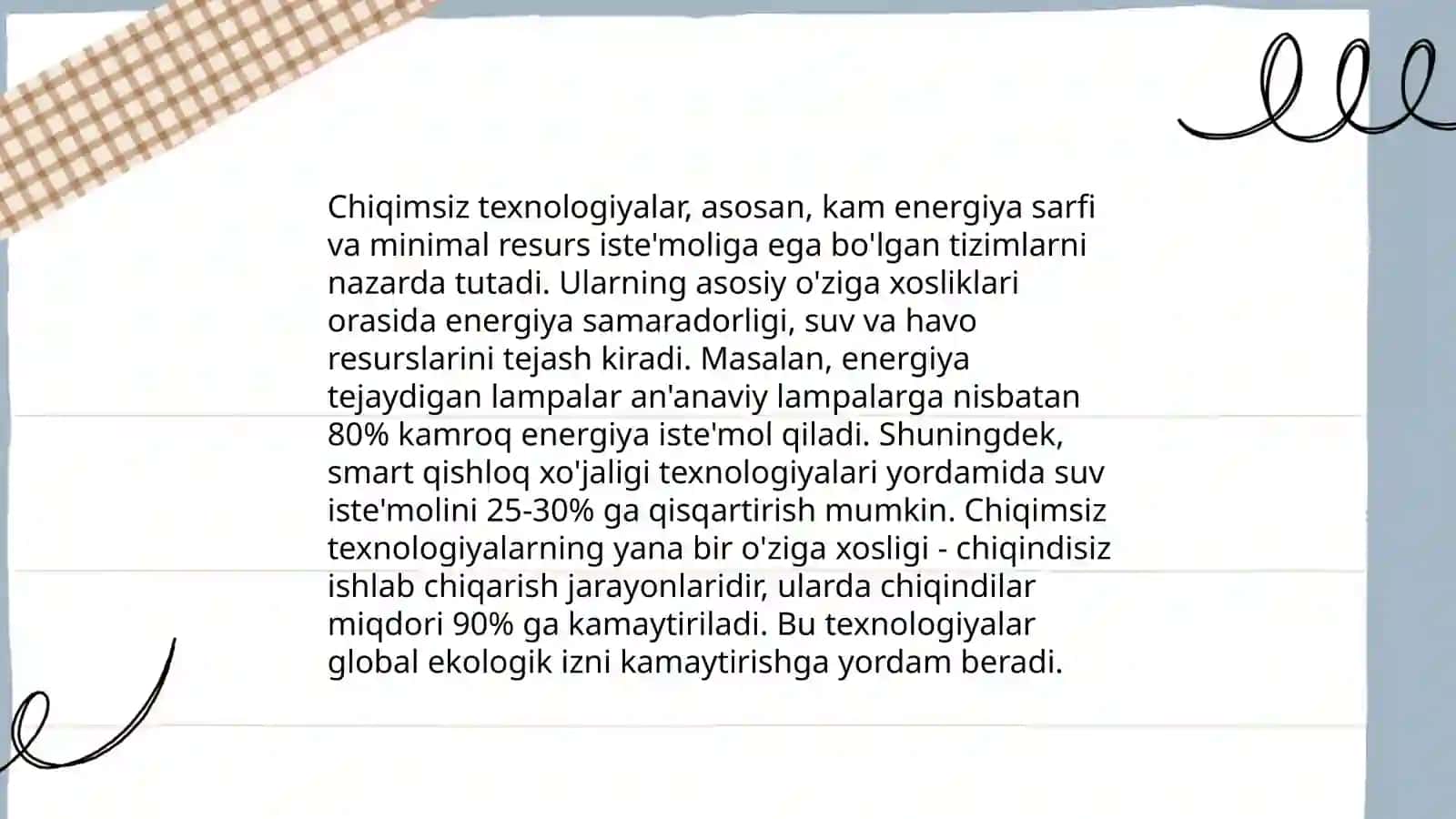 Kam chiqimli texnologiyalarning ahamiyati 4