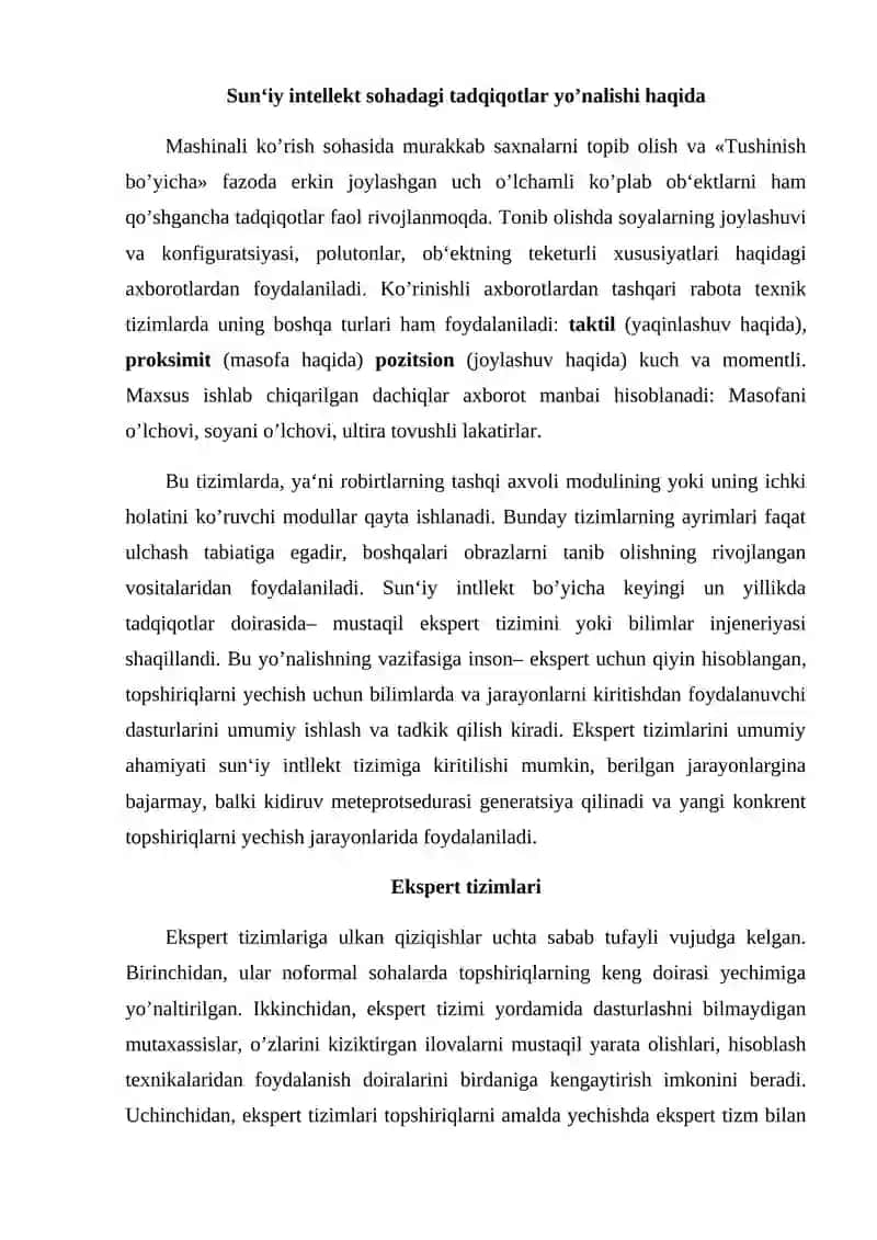 Sun‘iy intellekt tizimlari 4