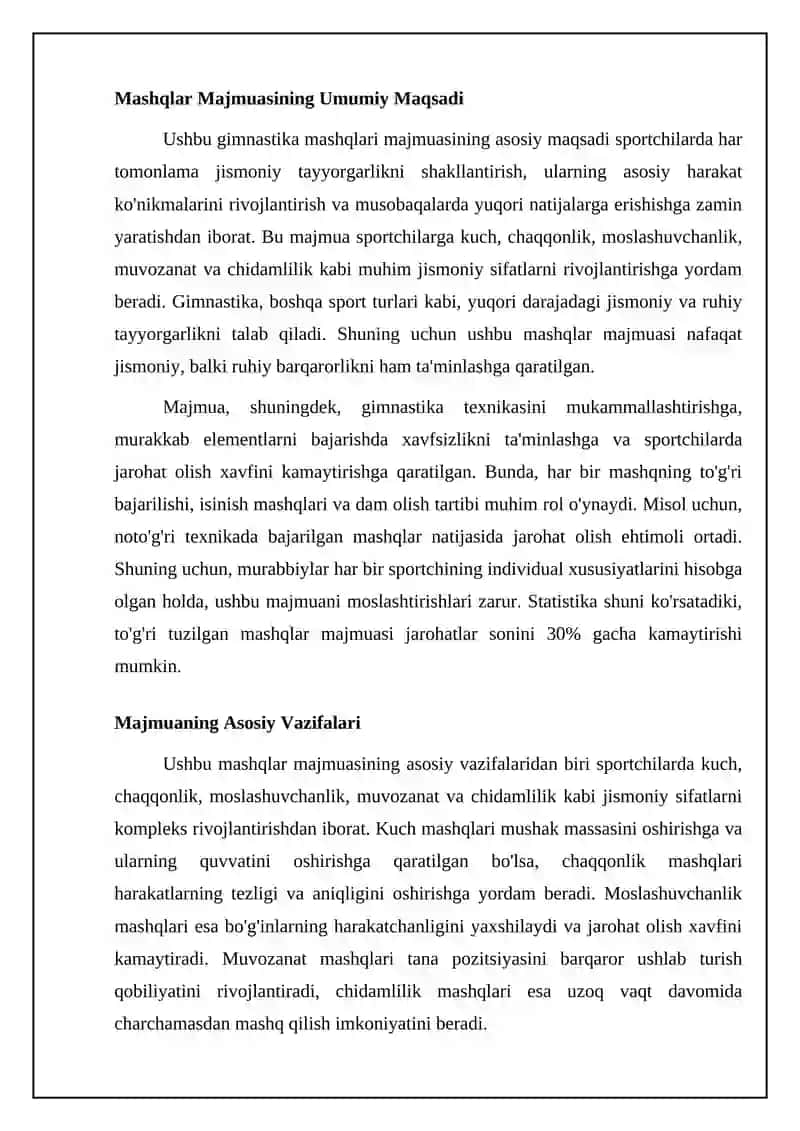Atletik gimnastika mashqlarining kompleksini tuzish 4