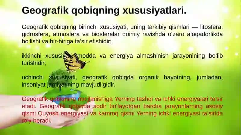 Yerning geografik qobiqlari 4