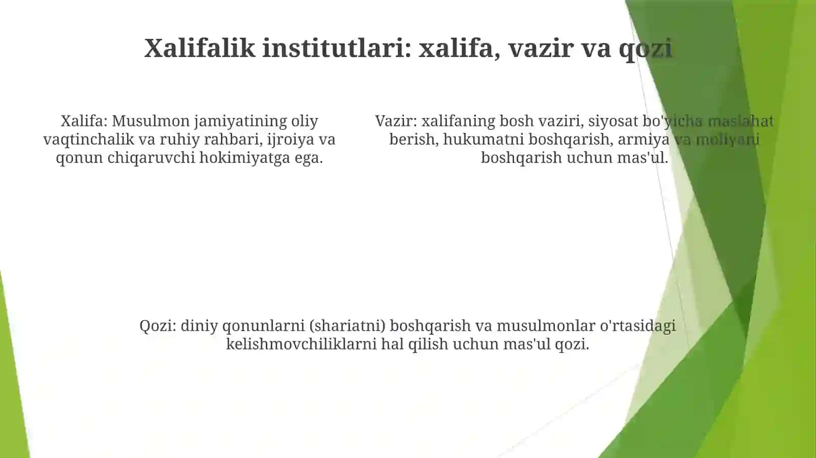Arab Xalifaligi Davlati VaHuquqi 4