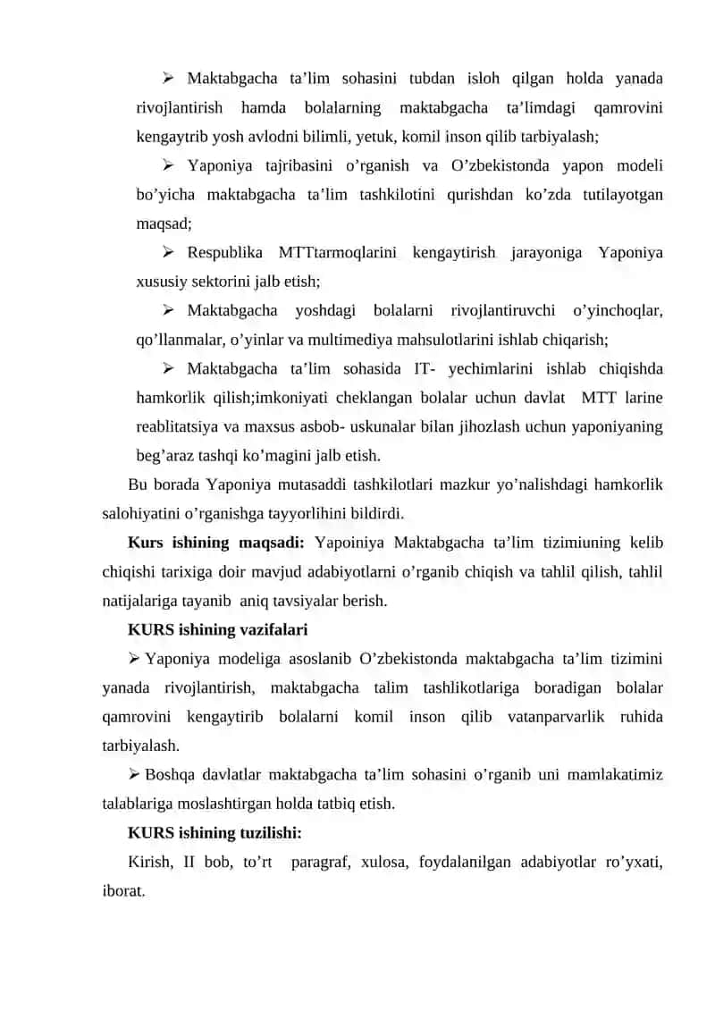 Yaponiya Maktabgacha Ta'lim Tizimi 4