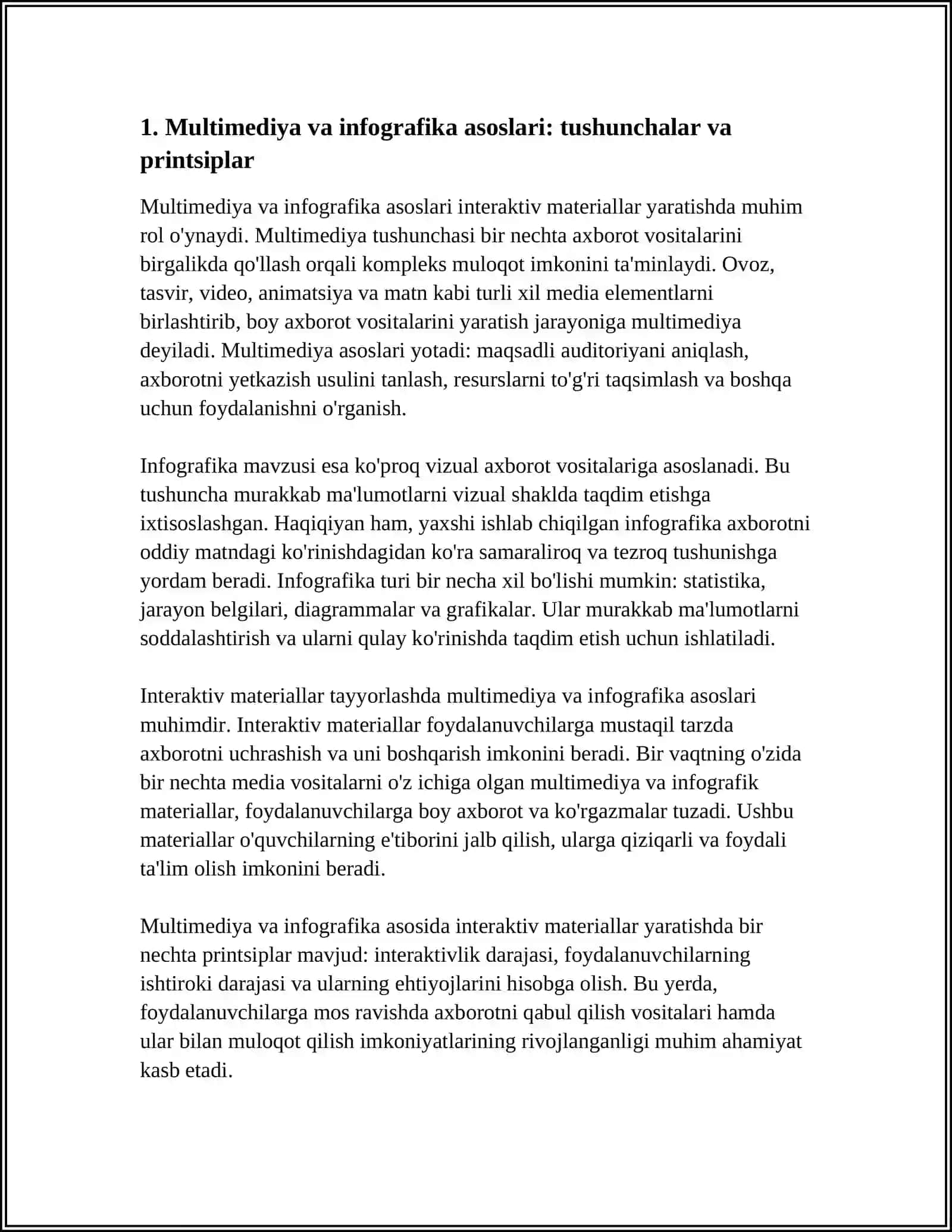 MULTIMEDIA VA INFOGRAFIKA ASOSIDA INTERAKTIV MATERIALLAR TAYYORLASH 4