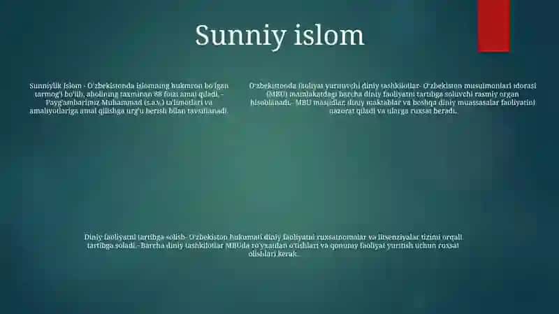 Oʻzbekistonda Faoliyat Yurituvchi Diniy Tashkilotlar 4