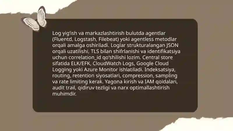 Bulutdagi monitoring va loglash 4