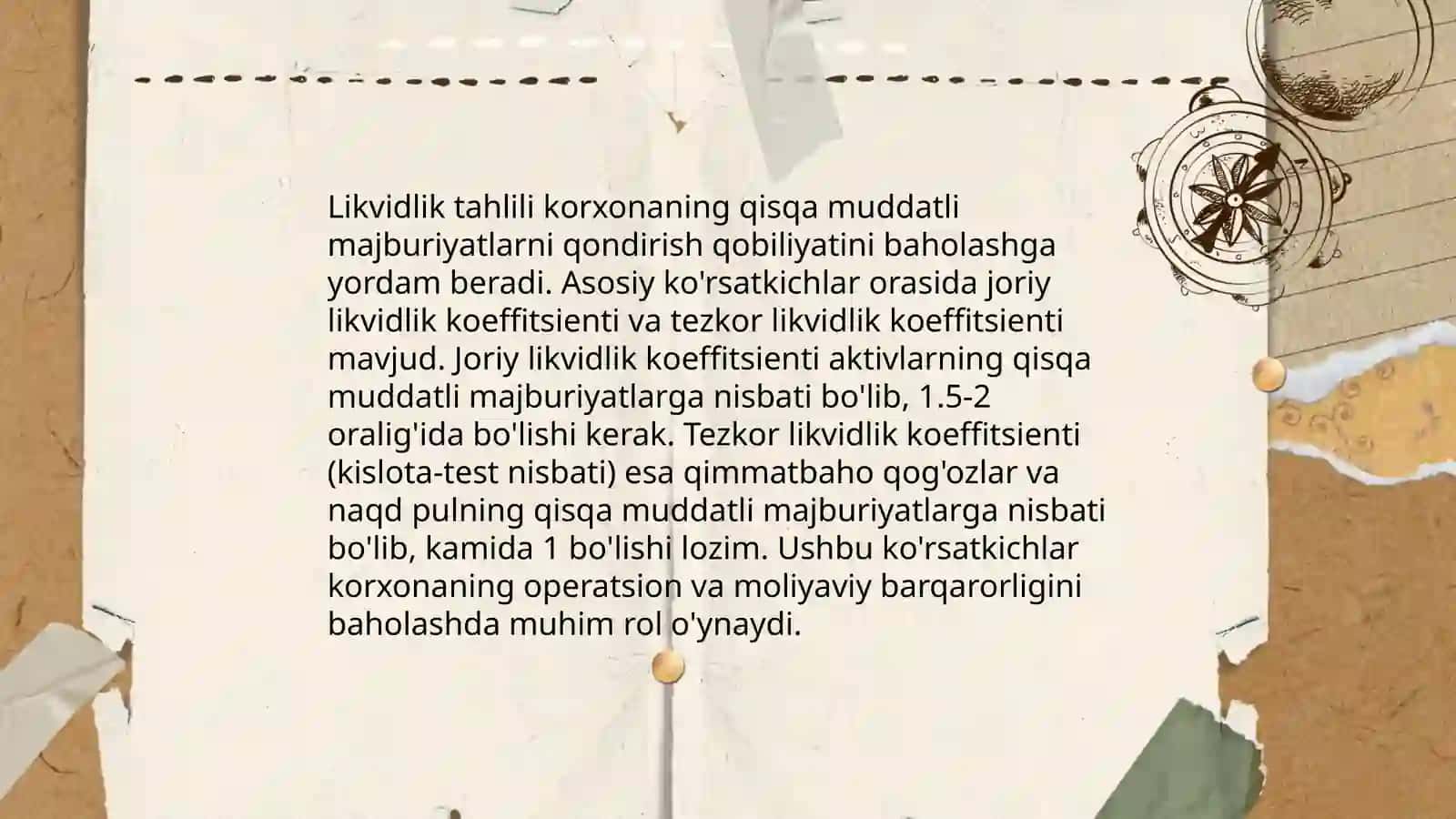 Moliyaviy va boshqaruv tahlili 4
