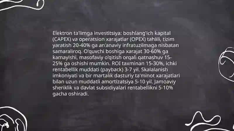 TALIMDA RAQAMLI VA INNOVATSION TEXNOLOGIYALARNI JORIY ETISHNING IQTISODIY MEXANIZMI 4