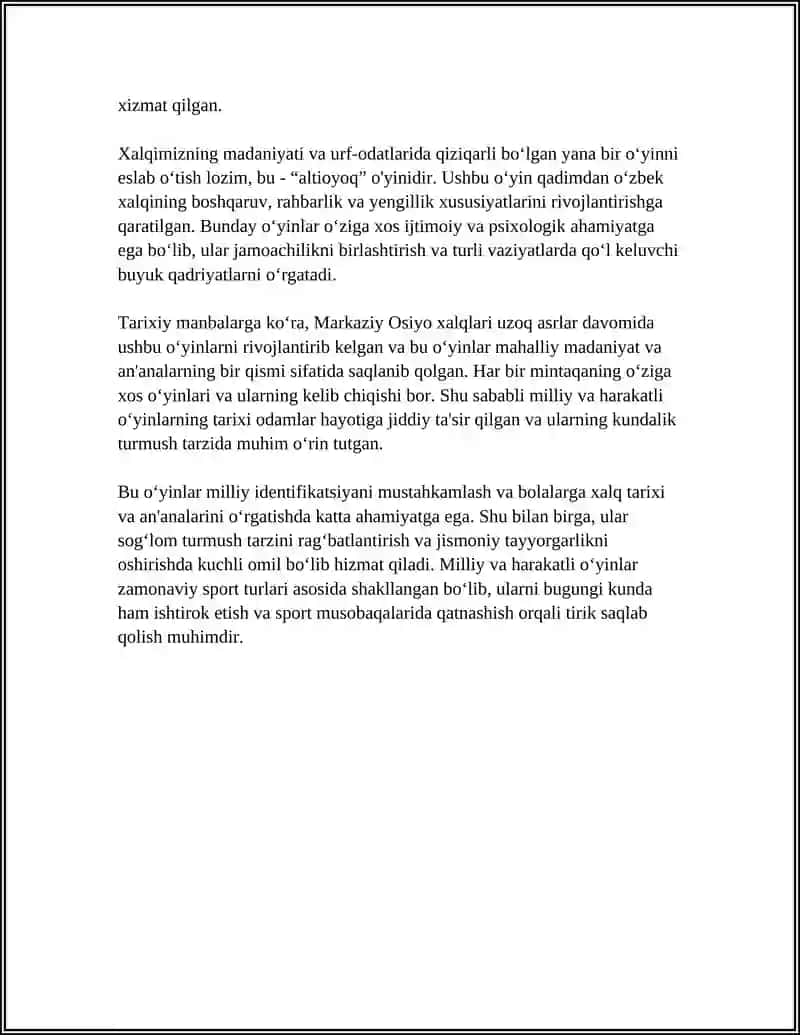 MILLIY VA HARAKATLI ÒYINLAR 4