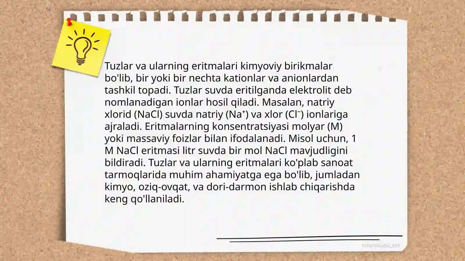 Tuzlar gidrolizida eritma muhiti.Vodorod ko'rsatkich(pH) 4