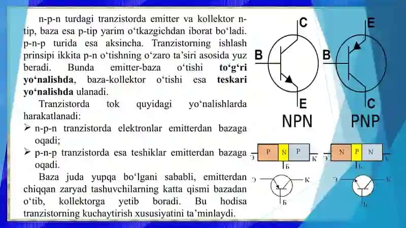 Bipolyar tranzistorning aktiv rejimda ishlashi 4