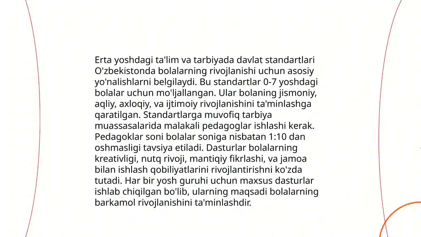 "Maktabgacha yoshdagi bolalarni rivojlanishiga qoʻyiladigan davlat talablari" ni amaliyotga joriy etish texnologiyasi 4