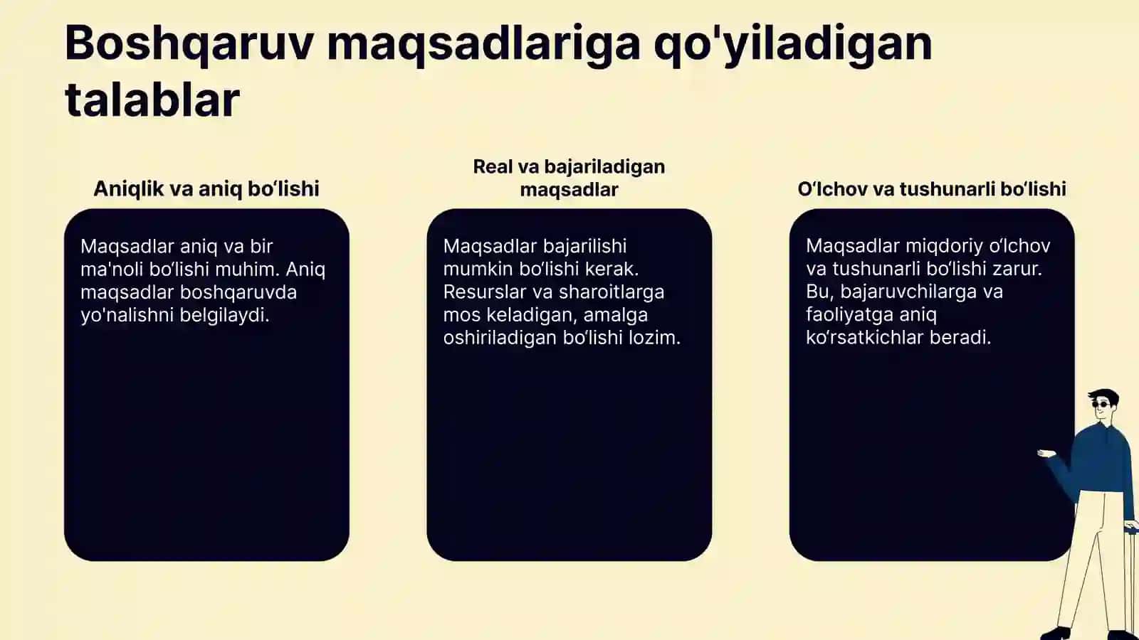 Boshqaruv maqsadi va ularga qo'yiladigan asosiy talablar 4