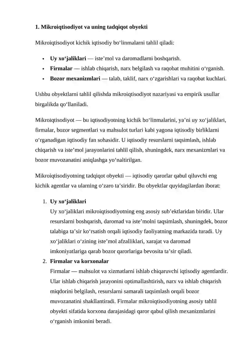 MIKROIQTISODIYOTNING TADQIQOT USULLARI 4
