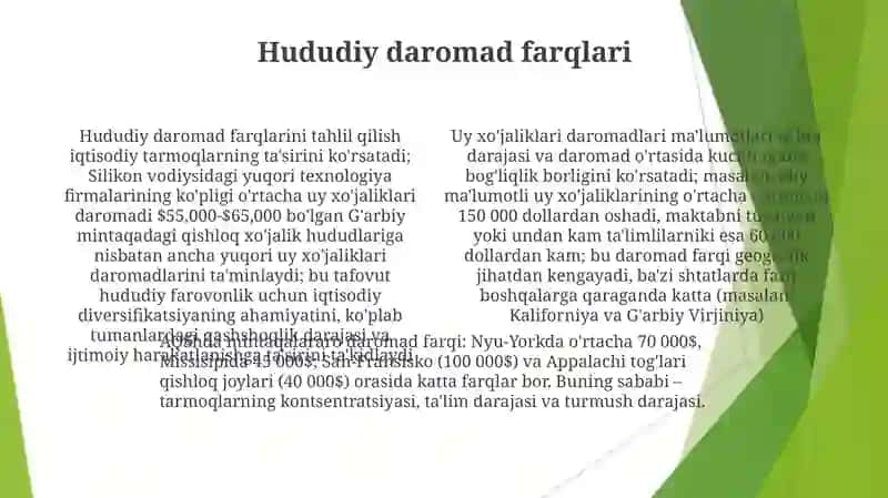 Uy xo'jaliklari daromadlari 4