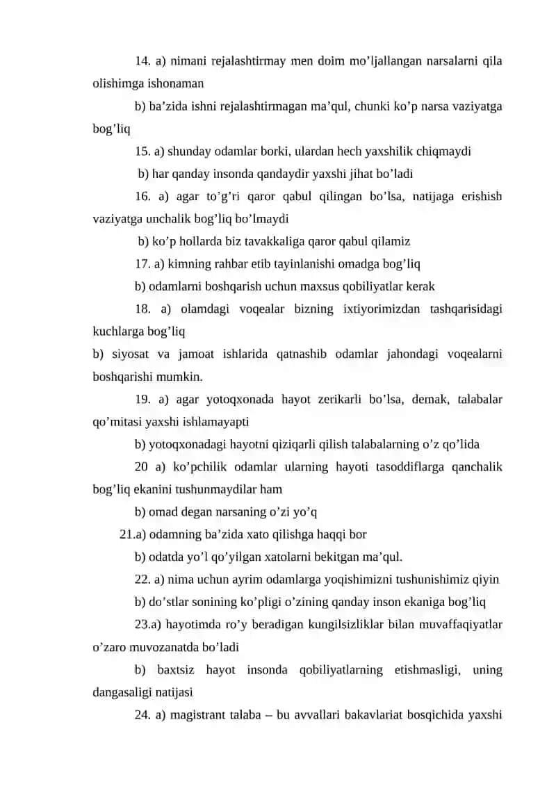 SHAXSNING IRODAVIY SIFATLARINI ANIQLASH 4