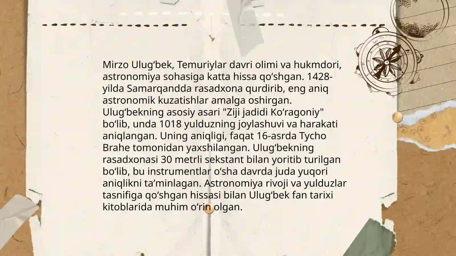 Mirzo Ulug'bekning pedagogik g'oyalari va ta'lim rivojidagi xizmatlari 4