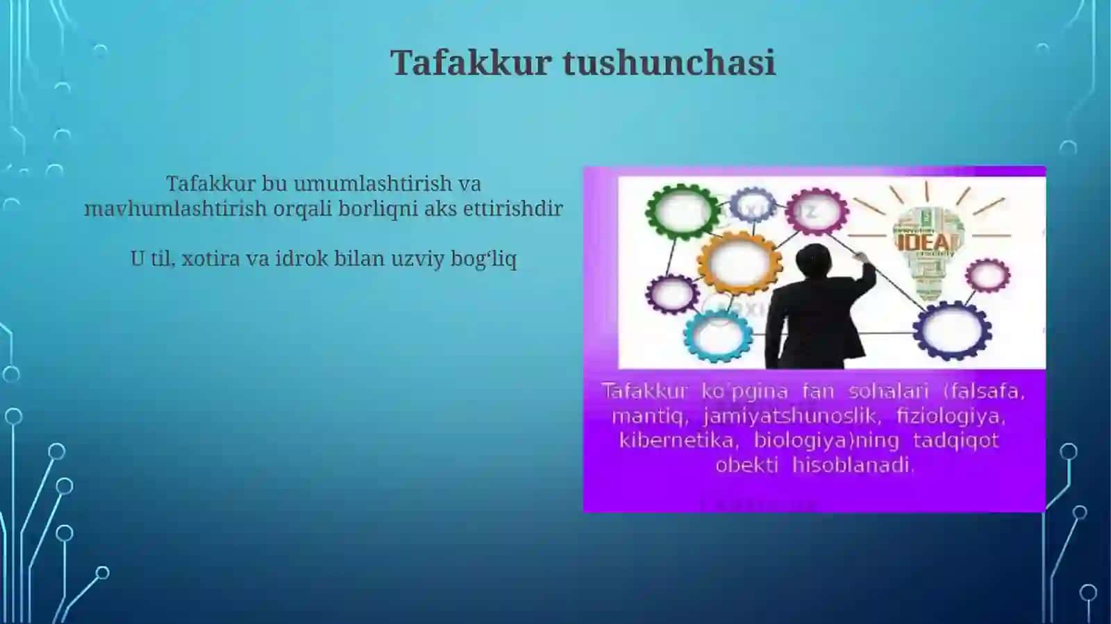 Tafakkur borasidagi psixologik nazariyalar 4