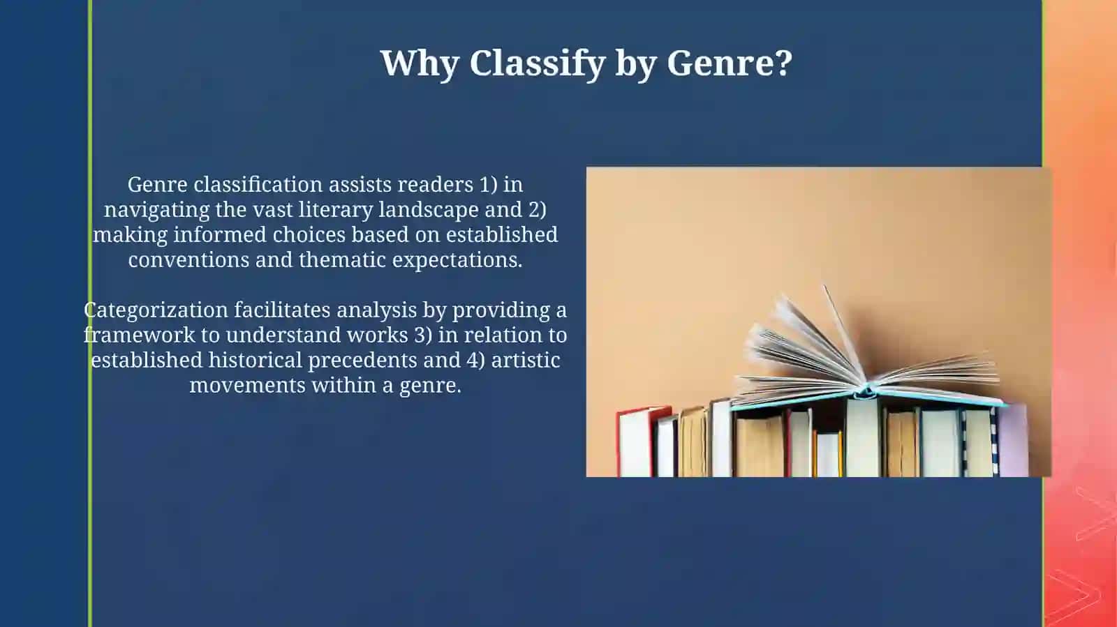 Basic genres of literature and their elements 4