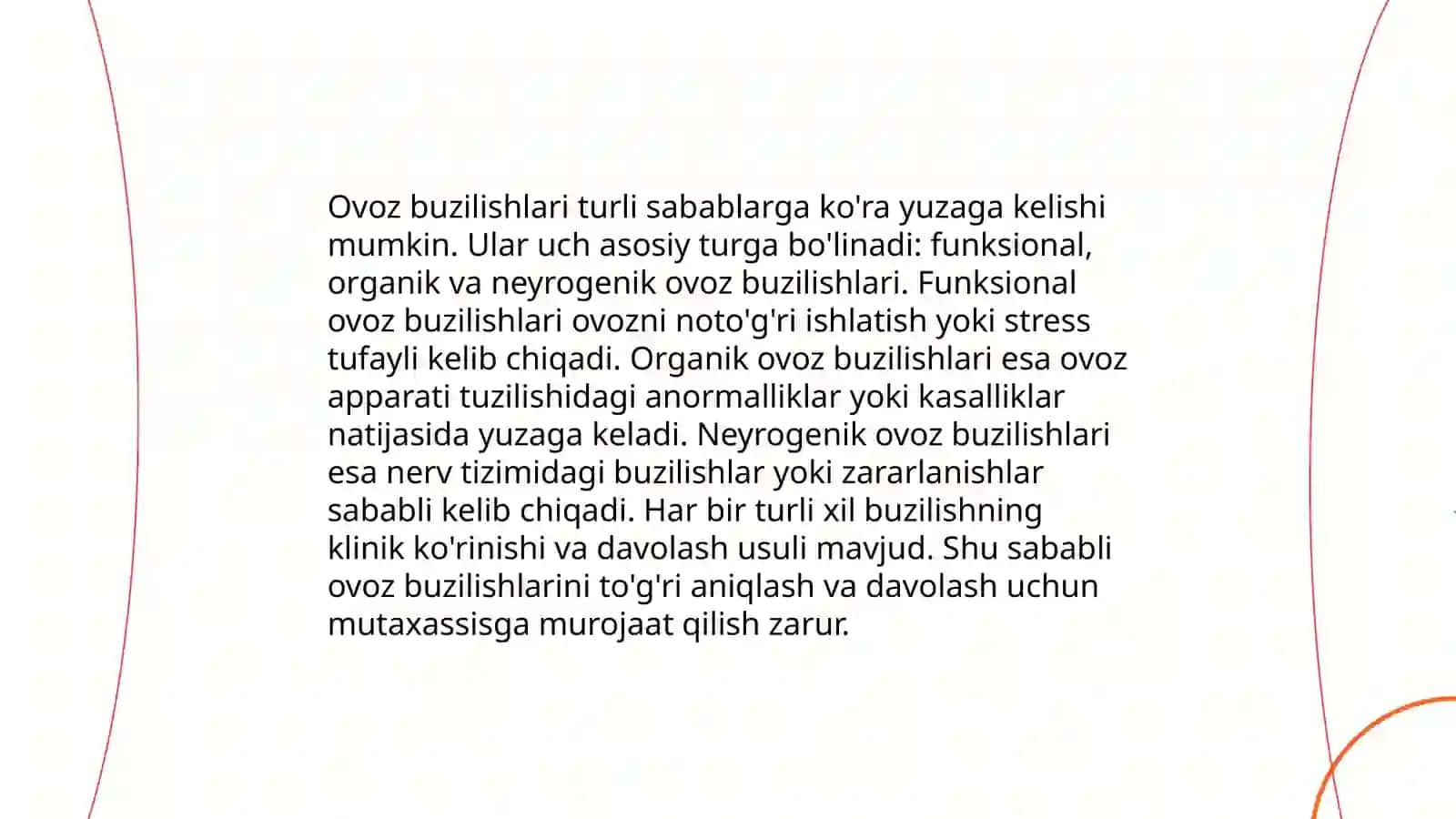Ovoz buzilishi 4