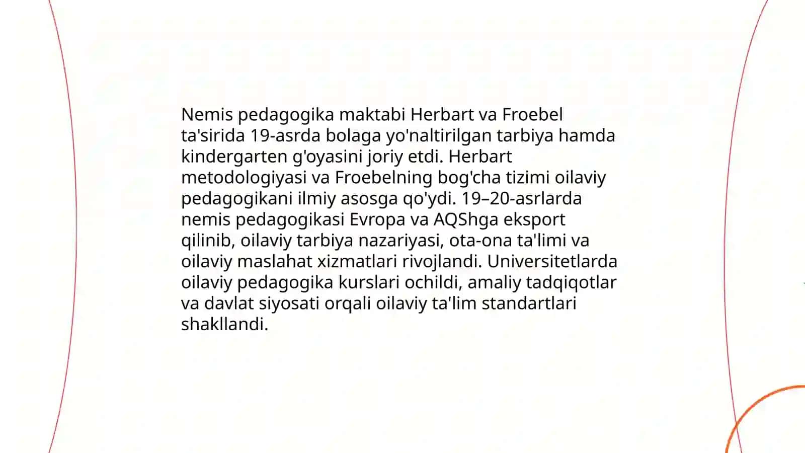 Yevropada chet elda oila pedagogikasi fanining rivojlanishi tarixidan 4
