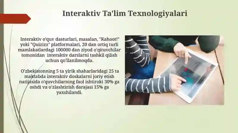 Zamonaviy Interaktiv Platformalar va Dasturlar 4
