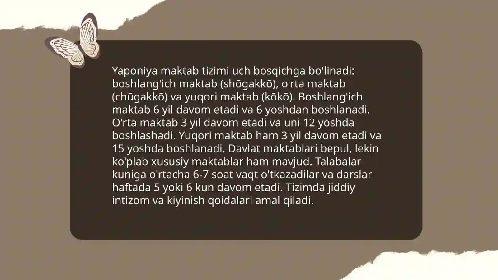 Yaponiya ta'lim tizimi 4
