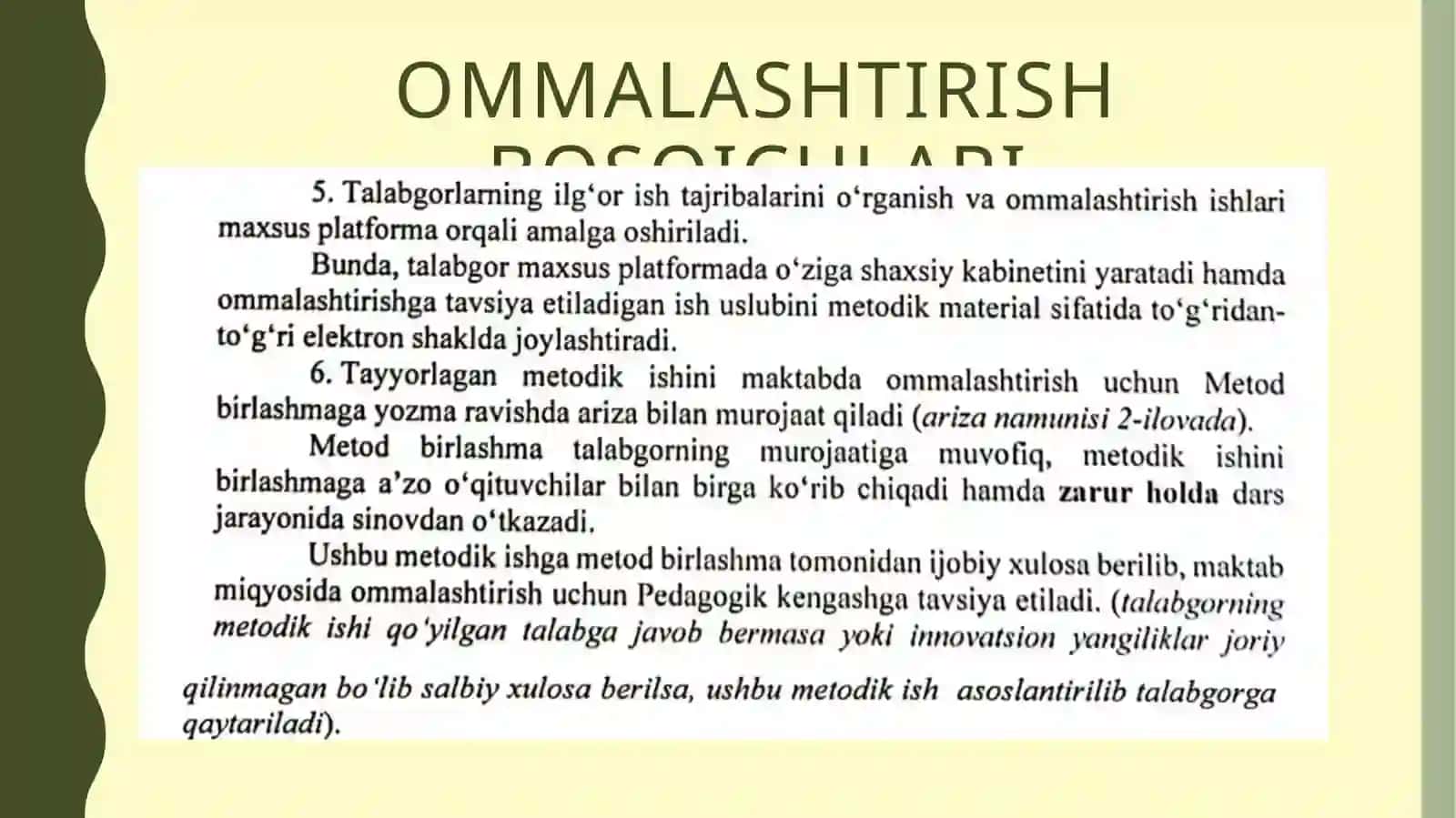 O‘qituvchilarning ilg‘or ish tajribasini ommalashtirish 4