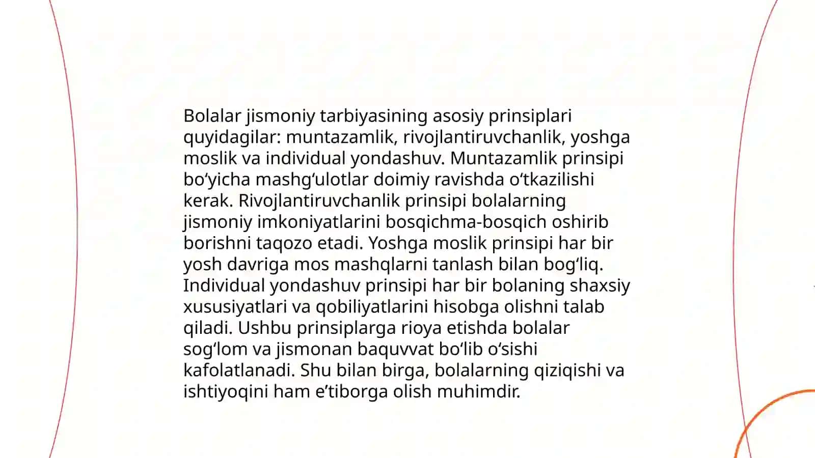 Bolalar jismoniy tarbiyasi fani mazmuni, mohiyati 4