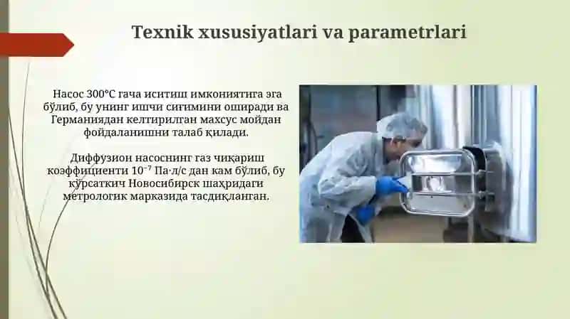 Yuqori vaakumli purkalovchi diffuzion nasosini oʻrganish 4