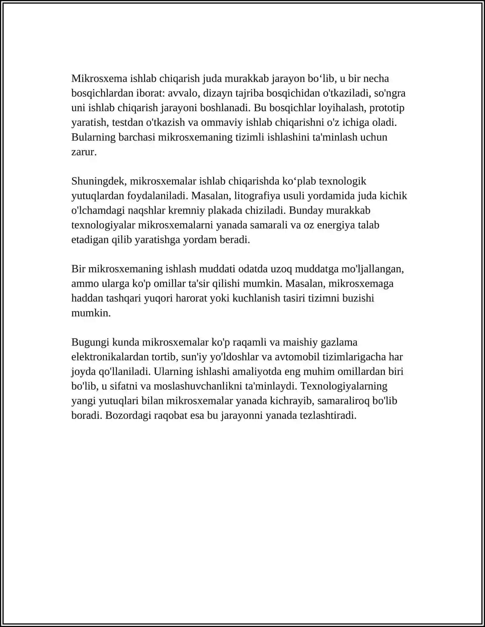 MIKROPROSESSORNING TUZILISHI. ARIFIMETIK MANTIQIY QURILMA 4