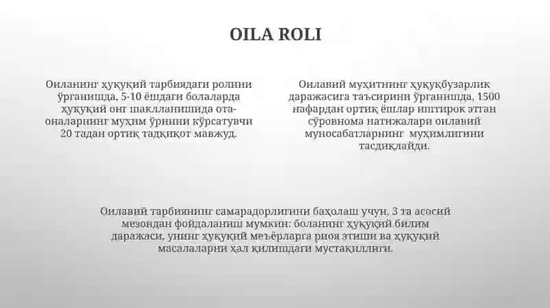 Huquqiy tarbiyada oila mahalla va maktabning roli 4