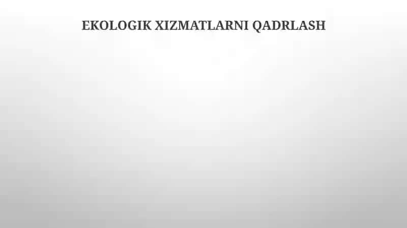 Ekologiya va iqtisodiyot 4