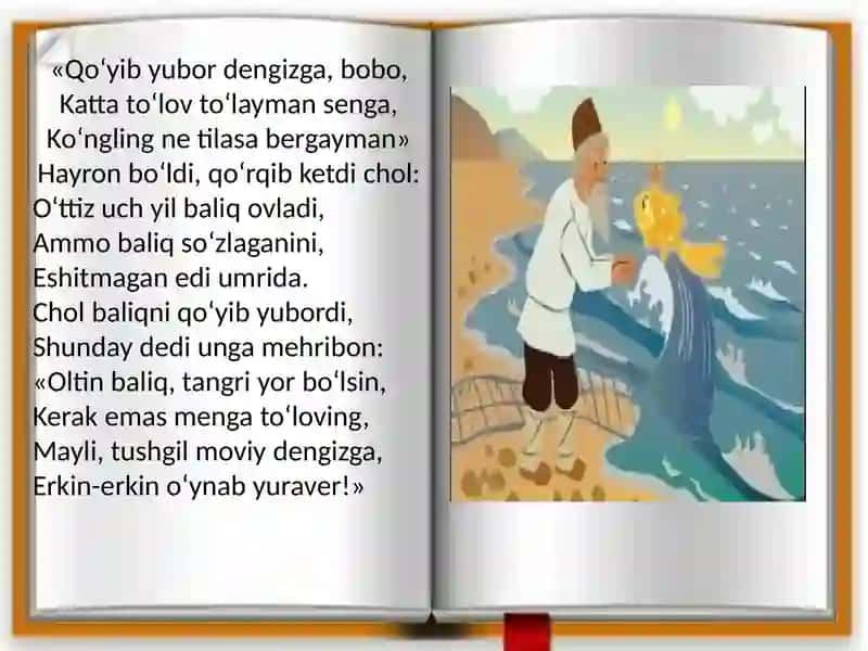 BALIQCHI VA BALIQ HAQIDA ERTAKA by S. Pushkin 4